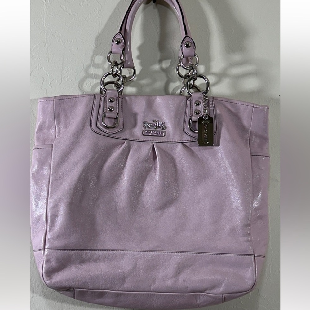 Coach Brook A0973-13582 Lavender Leather Large Satchel/Tote Purse